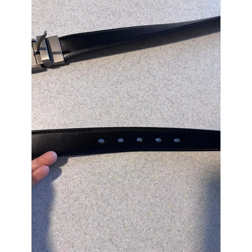 Beltox Fine Men's Black Reversible Belt 44-46
